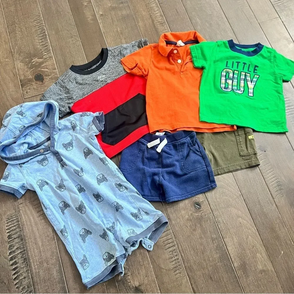 Toddler Boy Lot Bundle 18M - 24M Clothes Shirts Bottoms - Picture 2 of 8
